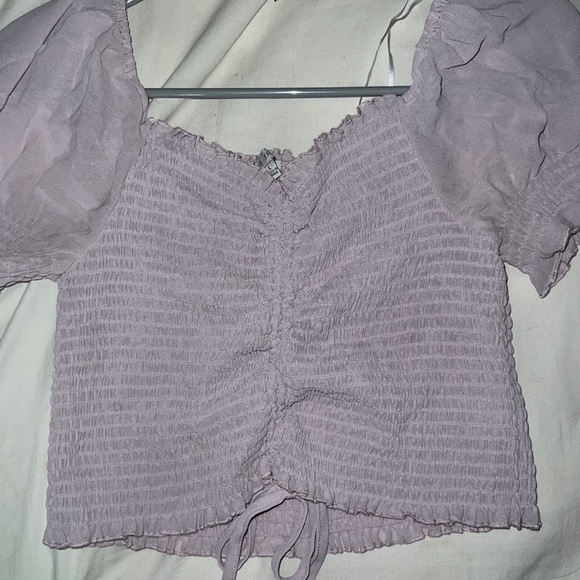 Purple stretchy fairy-like crop top. - Picture 2 of 3